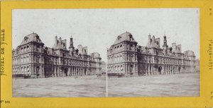 Comune di Parigi (1871): vista del Municipio da Unbekannt