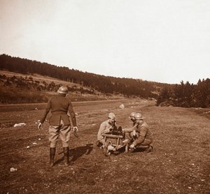 Comunicazioni, Genicourt, Francia settentrionale, c1914-c1918