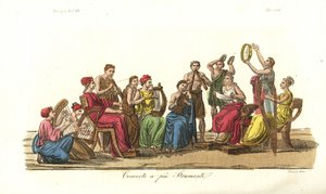 Concerto con molti strumenti, antica Grecia