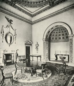Interni a contrasto: Palladiano - La sala da pranzo, Holkham, Norfolk, di William Kent, con Regency
