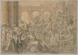 Copia di San Rocco che dà l