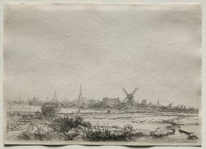 Copia della veduta di Amsterdam da nord-ovest, 1700