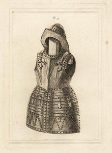 Corcelet o armatura di archibugio lucida e morione dalla Torre di Londra