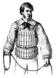 Cintura di salvataggio in sughero, 1866