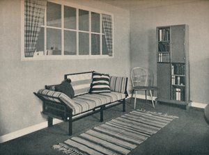 Angolo del soggiorno progettato dal Prof. Karl Pullich, 1928 da Unbekannt