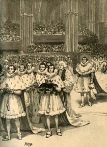 Incoronazione di Re Guglielmo IV: il corteo reale, Abbazia di Westminster, Londra da Unbekannt