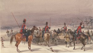 Cosacchi che scortano deportati, 1831 da Unbekannt