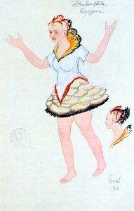 Costume design per Papegena, 1913 da Unbekannt