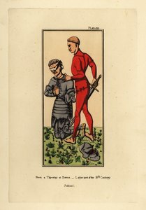 Costume di un boia e cavaliere in armatura a piastre da Unbekannt