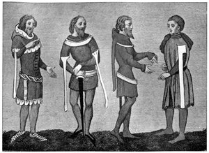 Costume del XIV secolo, 1910 da Unbekannt