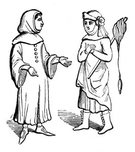 Costume della comunità, XIV secolo, 1910