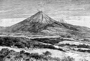 Vulcano Cotopaxi, Ecuador, 1895 da Unbekannt