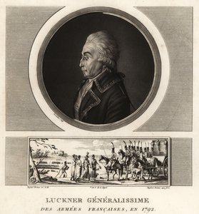 Conte Nicolas Luckner, generale della Rivoluzione Francese, Generalissimo delle Armate Francesi, giustiziato nel 1794
