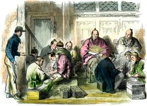 Conteggio del denaro di compensazione per l