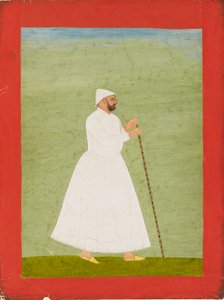 Funzionario di corte che indossa un jama bianco, c1740