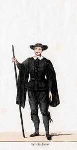 Usciere di corte, costume per l