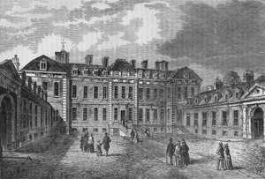 Cortile della Montagu House, Great Russell Street, Bloomsbury, Londra, 1830-1878 da Unbekannt