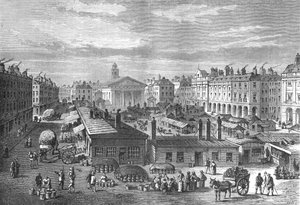 Mercato di Covent Garden, c1820 da Unbekannt