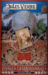 Copertina di Dalla Terra alla Luna e Intorno alla Luna, di Jules Verne, c1896 da Unbekannt