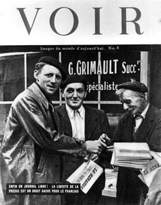 Copertina della rivista Voir, 1944