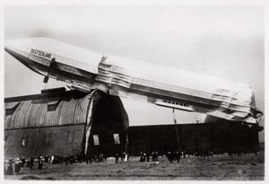 Zeppelin schiantato LZ 8 Deutschland II, Düsseldorf, Germania, 1911-1933 da Unbekannt