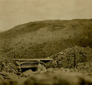 Cresta della collina a Les Éparges, Francia settentrionale, c1914-c1918