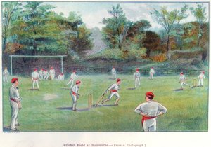 Campo da cricket a Bournville, 1892 da Unbekannt