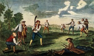 Il cricket come giocato nel campo di artiglieria, Londra