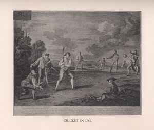 Cricket nel 1743, 1912 da Unbekannt