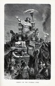 Creso sulla pira funeraria da Unbekannt