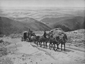 Attraversando il passo di San Marcos, California, c1897 da Unbekannt