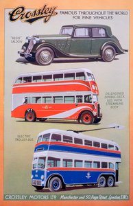 Pubblicità di Crossley Motors, 1937 da Unbekannt