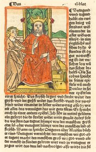 Uomo incoronato su un trono con la Vergine in piedi a sinistra, c. 1479 da Unbekannt