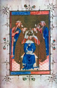 Incoronazione di un re, dal Liber Regalis, Abbazia di Westminster