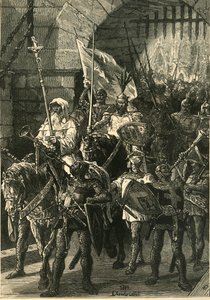 Crociati in marcia, XII secolo, 1890 da Unbekannt