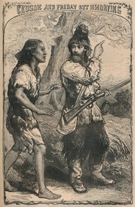 Crusoe e Venerdì a caccia, c1870