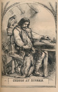 Crusoe a cena, c1870
