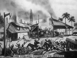 Cubani che bruciano raffinerie, anni 1870, anni 1920 da Unbekannt