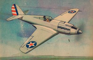 Curtis X.P.40 Monoplano da caccia, c1944 da Unbekannt