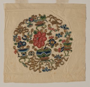 Motivo ritagliato a ricamo, Cina, dinastia Qing da Unbekannt