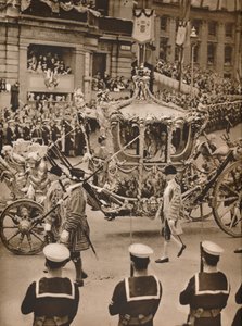 Cynosure di tutti gli occhi nelle processioni: la carrozza di stato, 1937 da Unbekannt