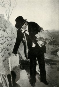 Cézanne con dipinto e tavolozza, c1900, 1947