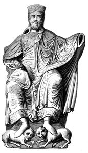 Dagoberto I 603-689, re merovingio, XVI secolo 1849 da Unbekannt