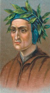 Dante Alighieri 1265-1321, poeta fiorentino italiano, 1924