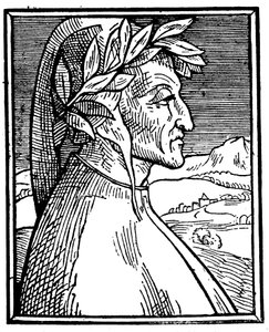 Dante Alighieri 1265-1321, poeta italiano, 1521