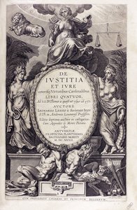 De iustitia et iure di Leonardus Lessius, 1632 da Unbekannt