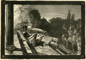 Morte di Alcibiade, 1890 da Unbekannt