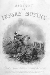 Morte del generale Neill prima di Lucknow, 25 settembre 1857, c1860 da Unbekannt