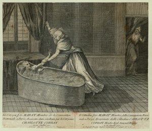 La morte di Marat da Unbekannt