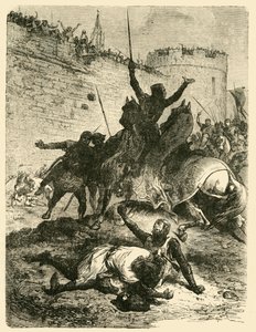 Morte di Simon De Montfort, 1218, 1890 da Unbekannt